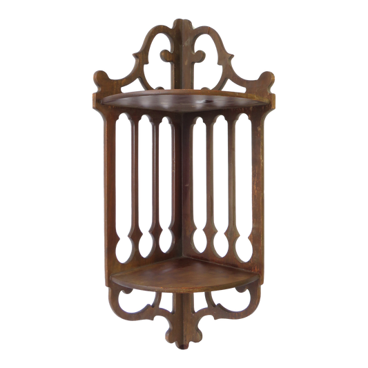 Early 20th C. Chippendale Corner Wall Shelf