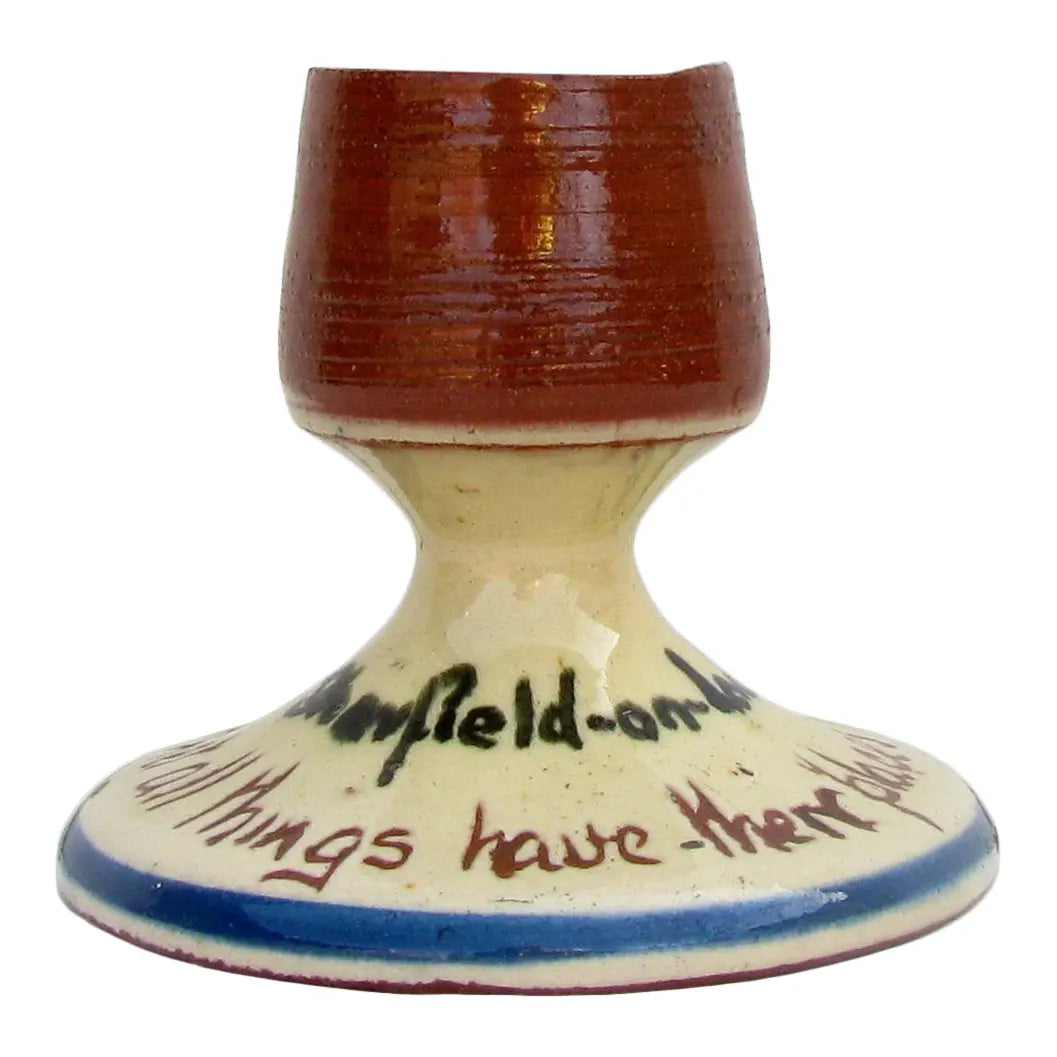 English Redware Souvenir Match Striker