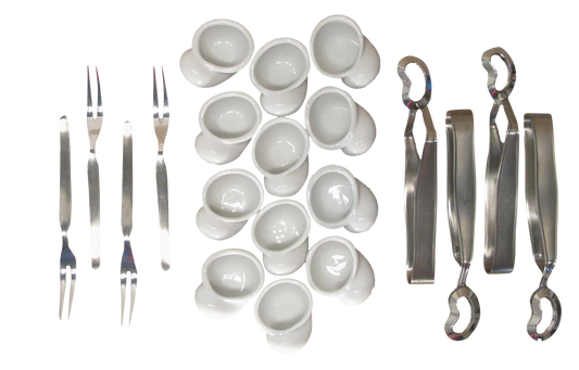 Vintage French Escargot Service for 4, S/20