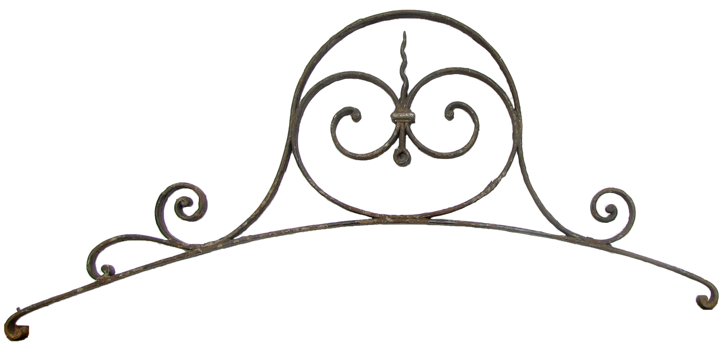 French Iron Architectural Element