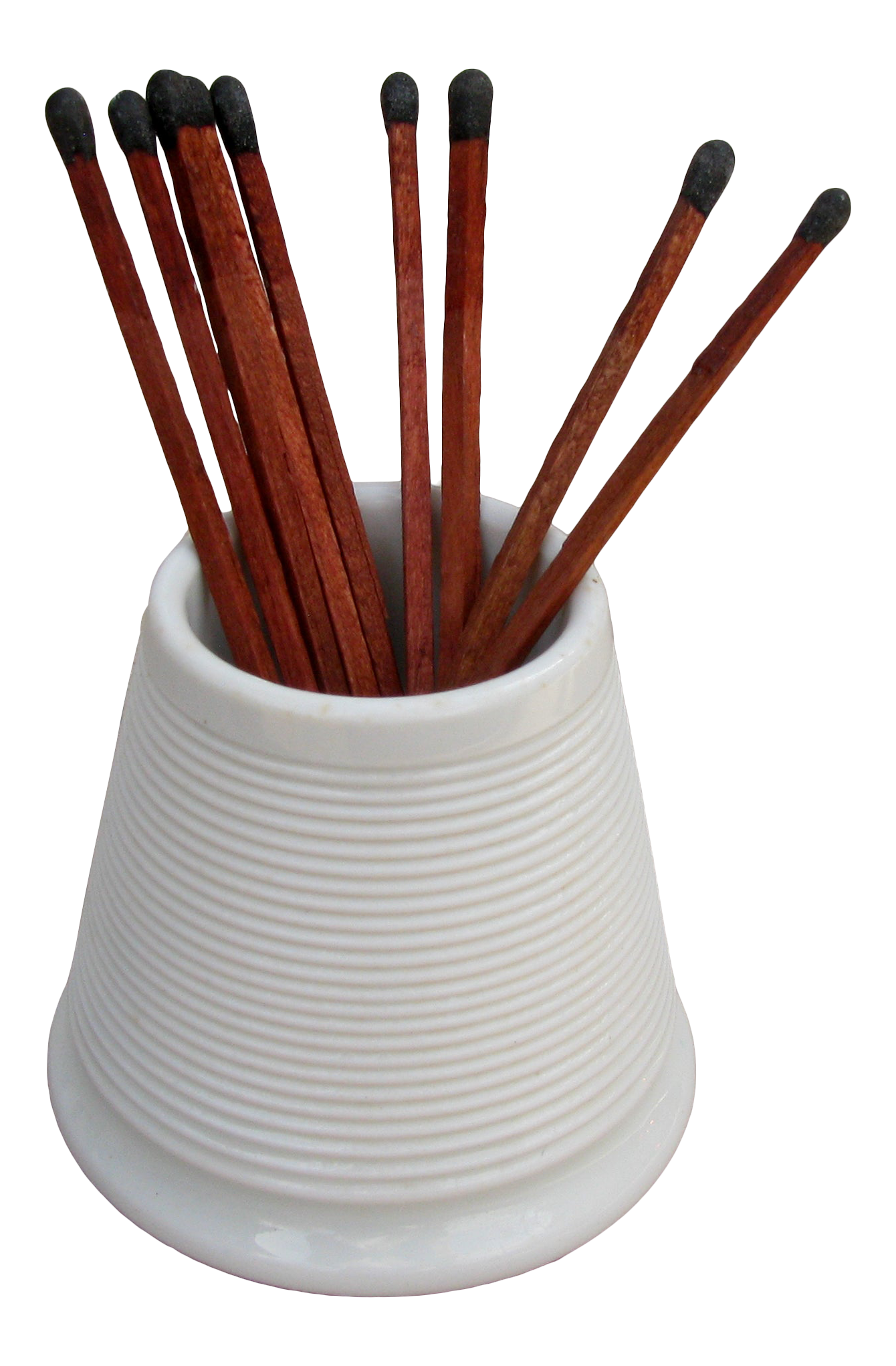 French Opaline Ribbed Match Striker / Pyrogene