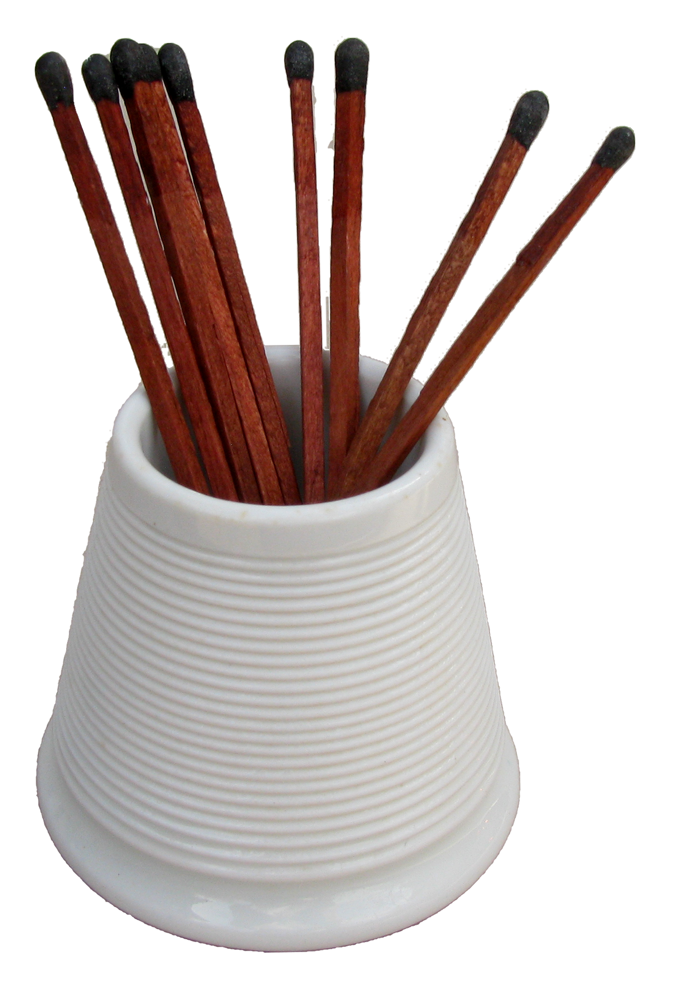 French Opaline Ribbed Match Striker / Pyrogene