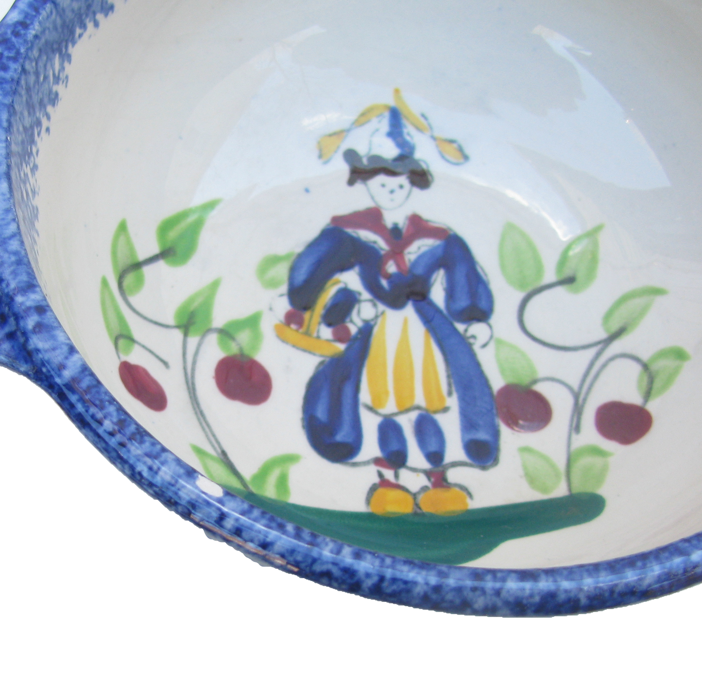 French Quimper Faience Pottery, Set of 3