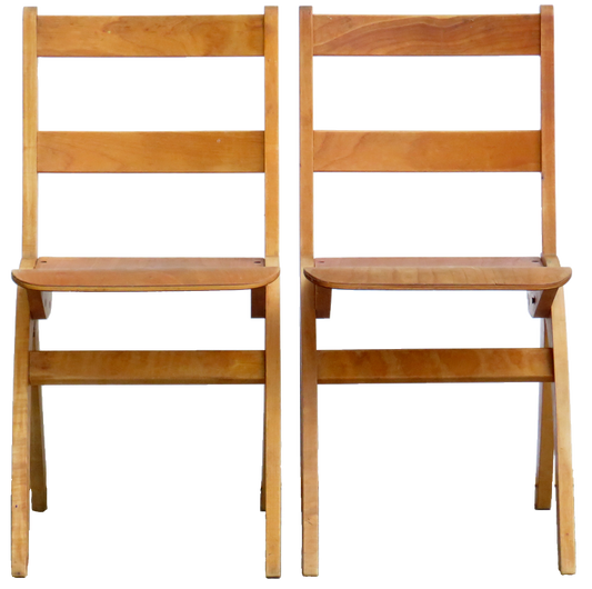 1960s Mid-Century Modern Children's Chairs in the Style of g.j. Van Os, Pair