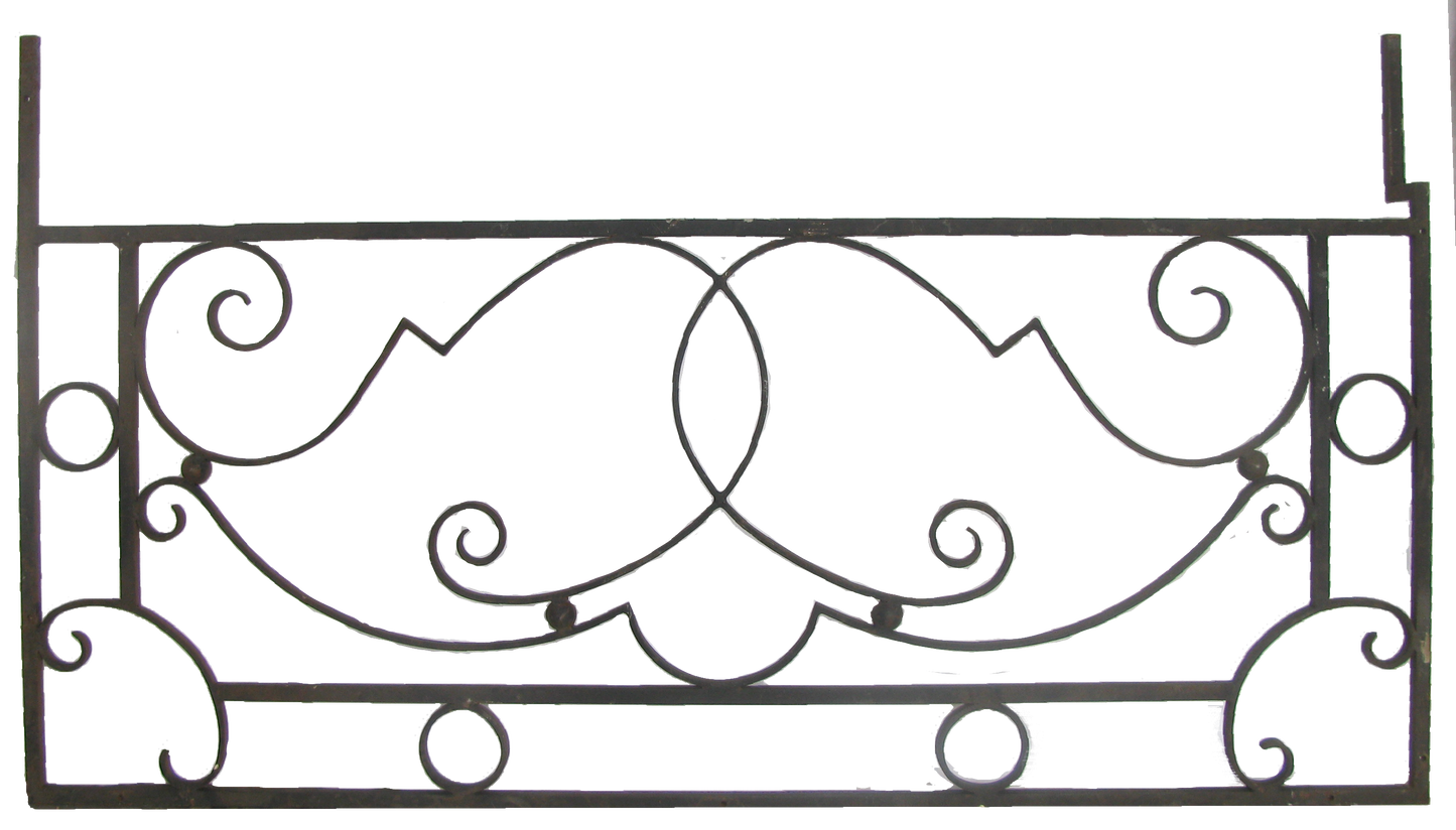 Large French Iron Architectural Element