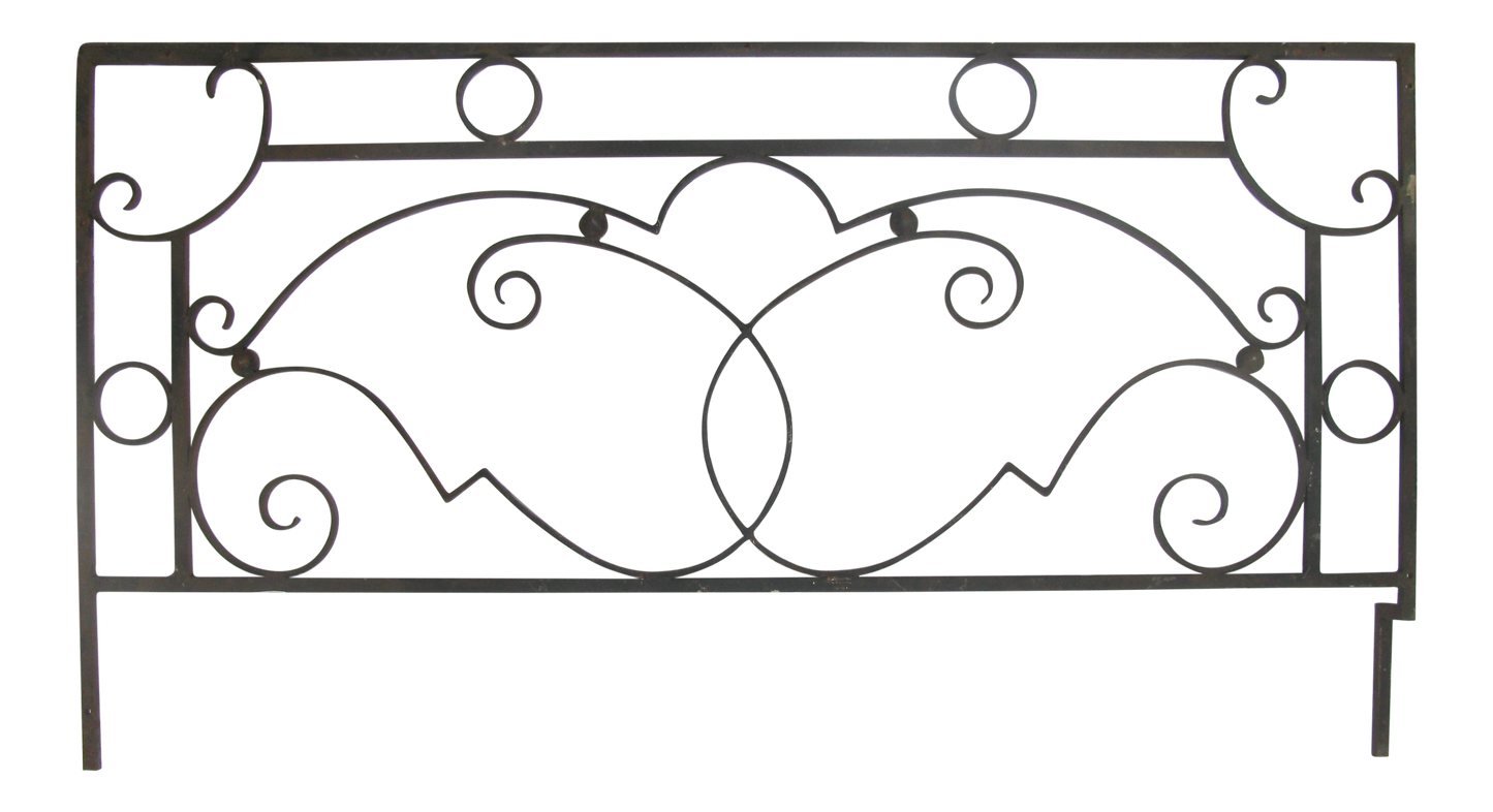 Large French Iron Architectural Element