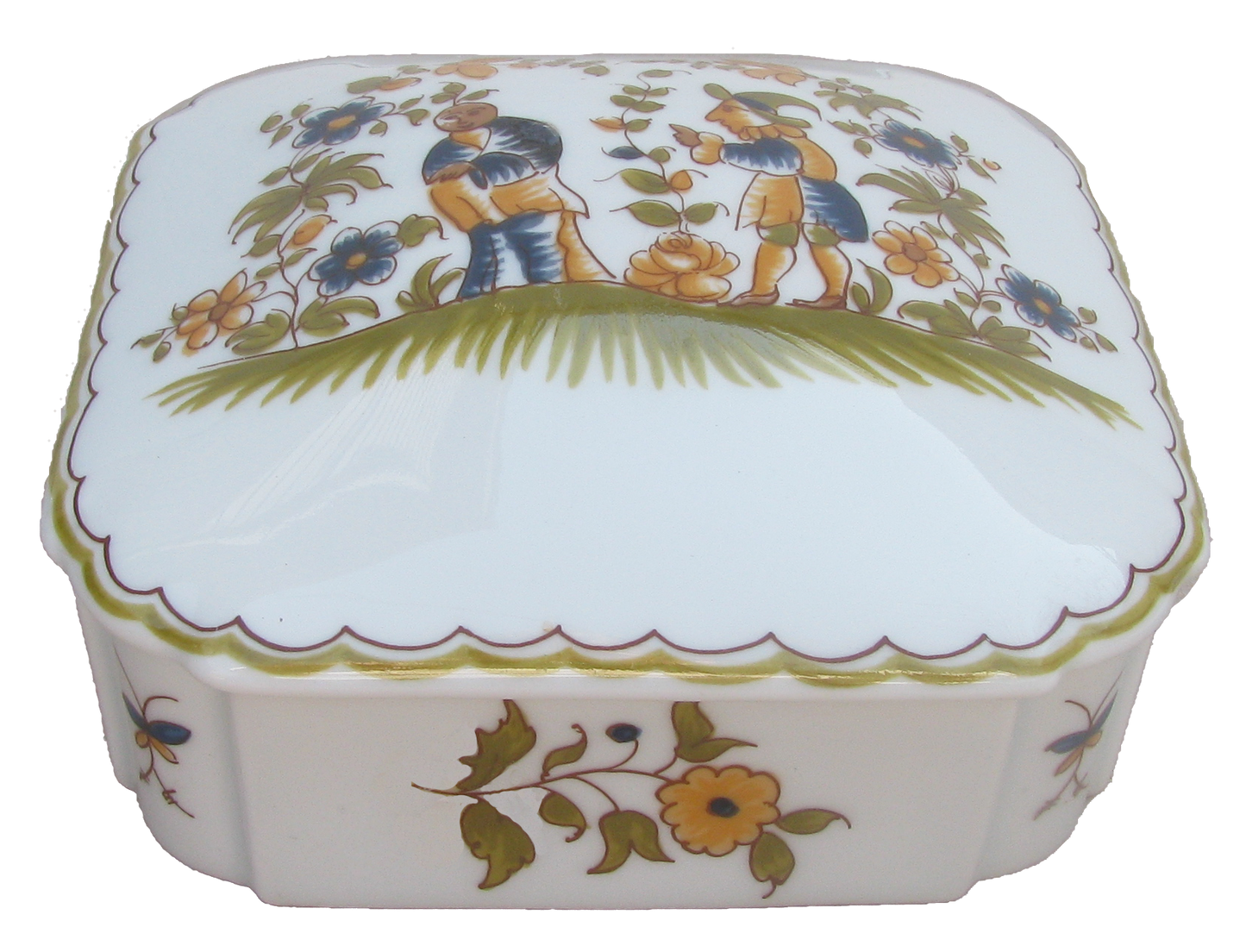 Large Limoges Porcelain Trinket / Vanity Box