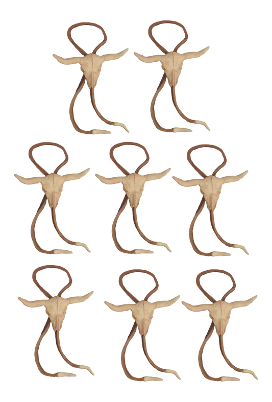 Copy of Boho Chic Longhorn Napkin Rings, Set of 8