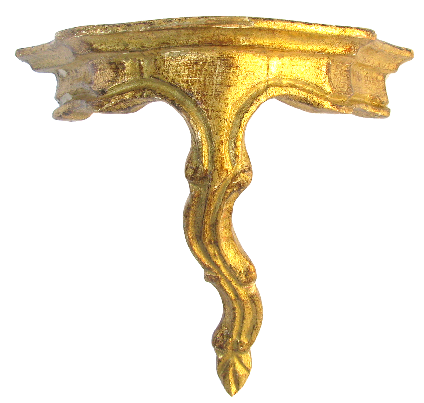 Mid 20th Century Italian Florentine Giltwood Decorative Wall / Shelf Bracket