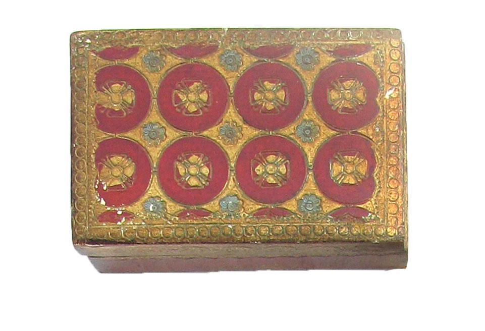 Mid-Century Italian Florentine Gilt Boxes & Tray, Set of 4