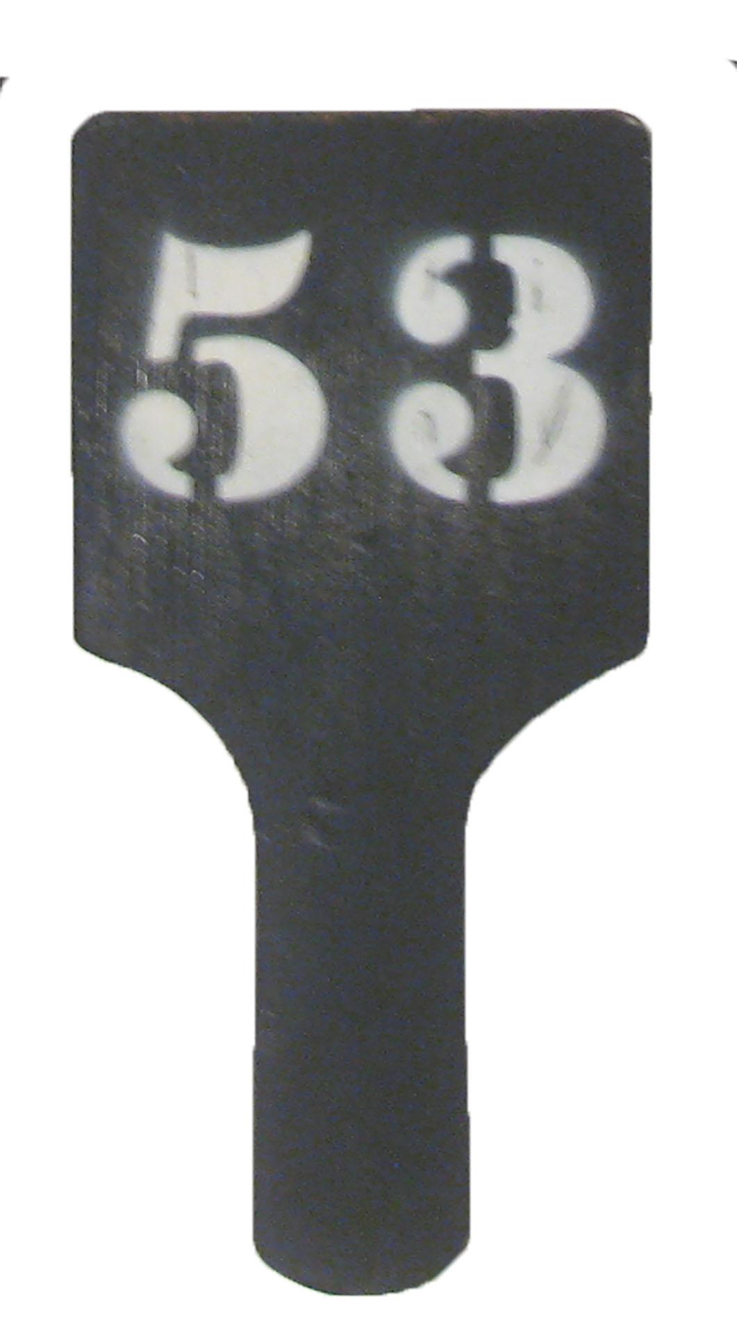 Mid-Century Lucky Number Auction Paddles, S/6 – Chez Vous Antiques