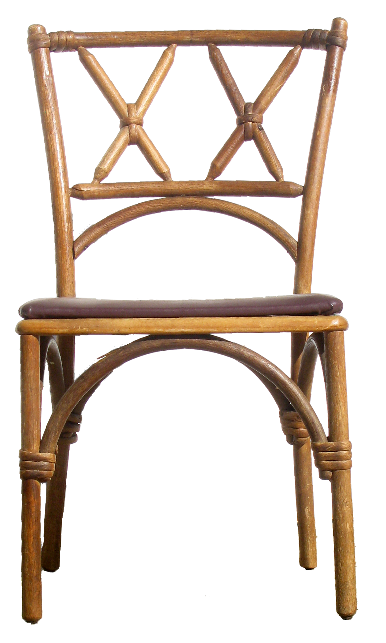 Midcentury Boho Chic Faux Bamboo Bentwood Chair