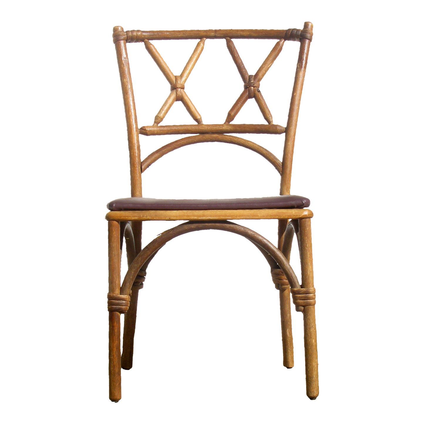 Midcentury Boho Chic Faux Bamboo Bentwood Chair