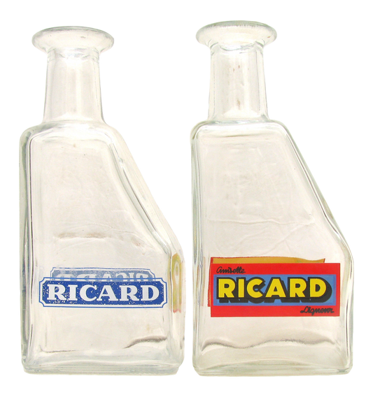 Vintage French Ricard Bistro Pastis Carafes, Pair