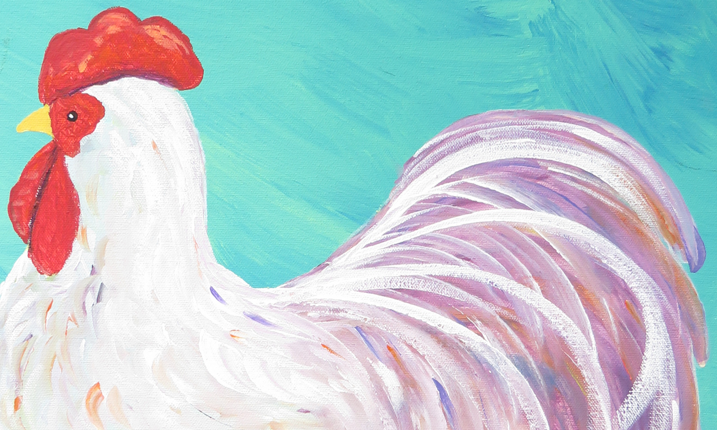 Naïve / Folk Art Rooster Painting