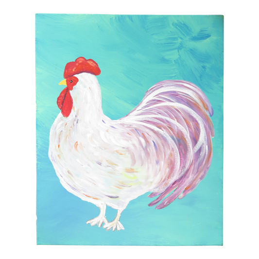 Naïve / Folk Art Rooster Painting