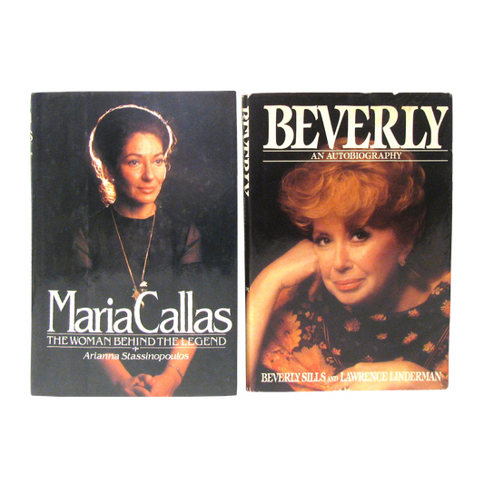 Opera Legend Book Collection - Maria Callas & Beverly Sills, Set of 2