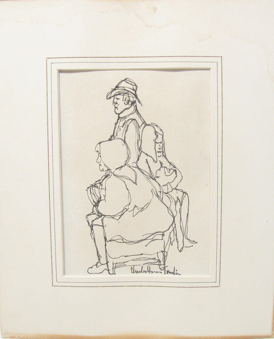 Pen & Ink Group Portrait by Charles H. Tomlin