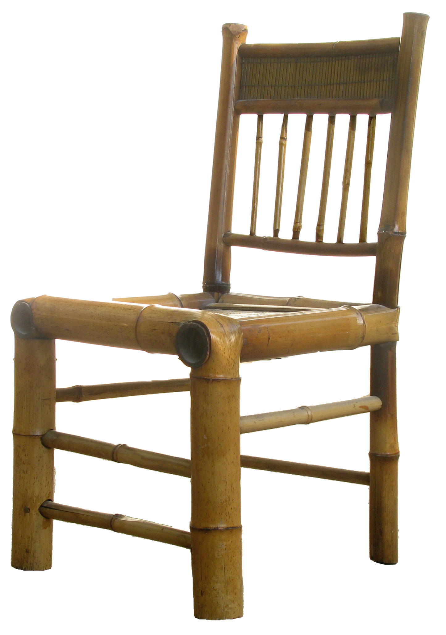 Petite Organic Modern Bamboo / Rattan Chair