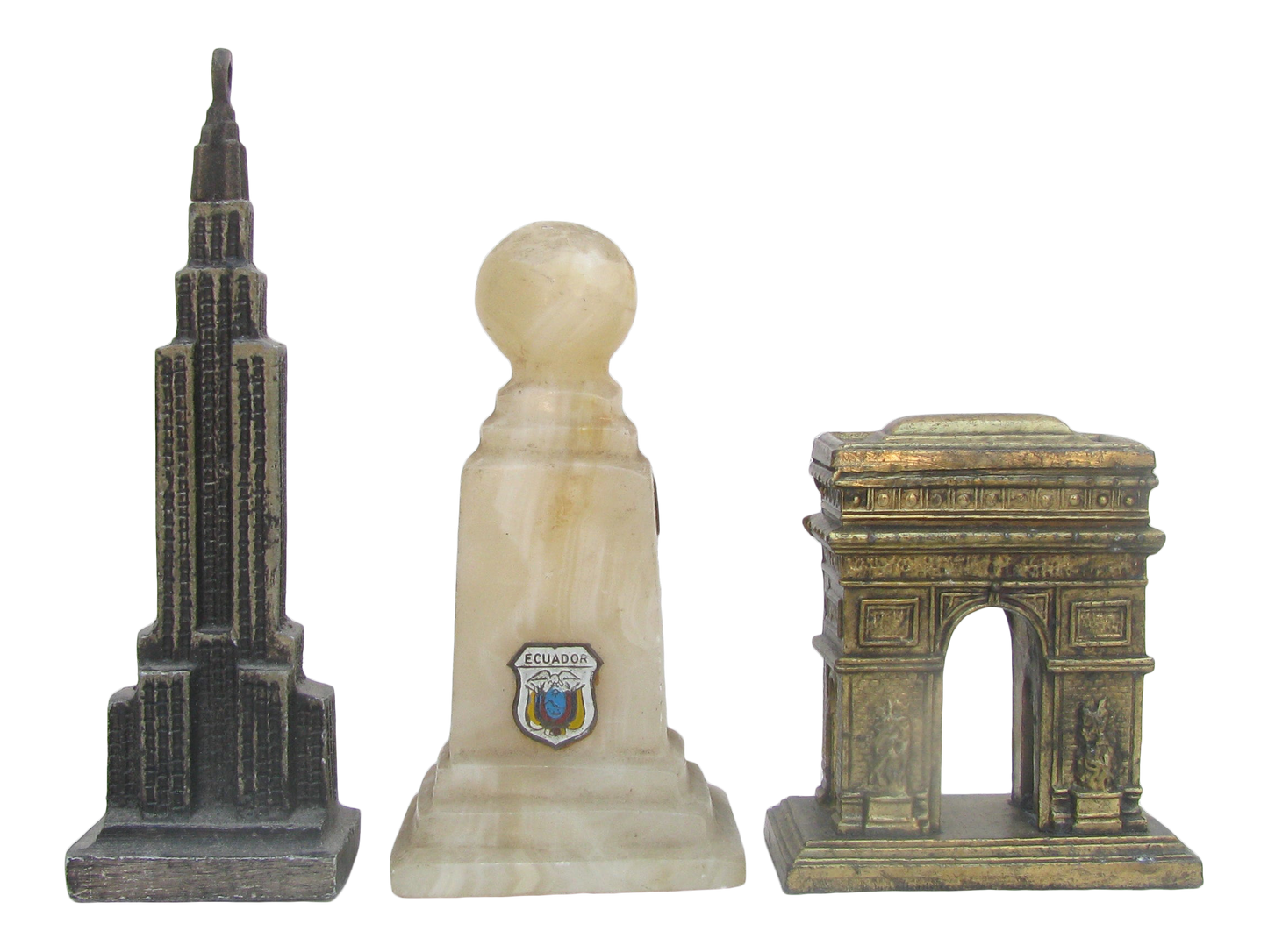 World Monument Souvenir Architectural Models, Set of 3