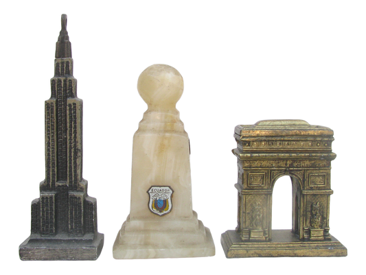 World Monument Souvenir Architectural Models, Set of 3