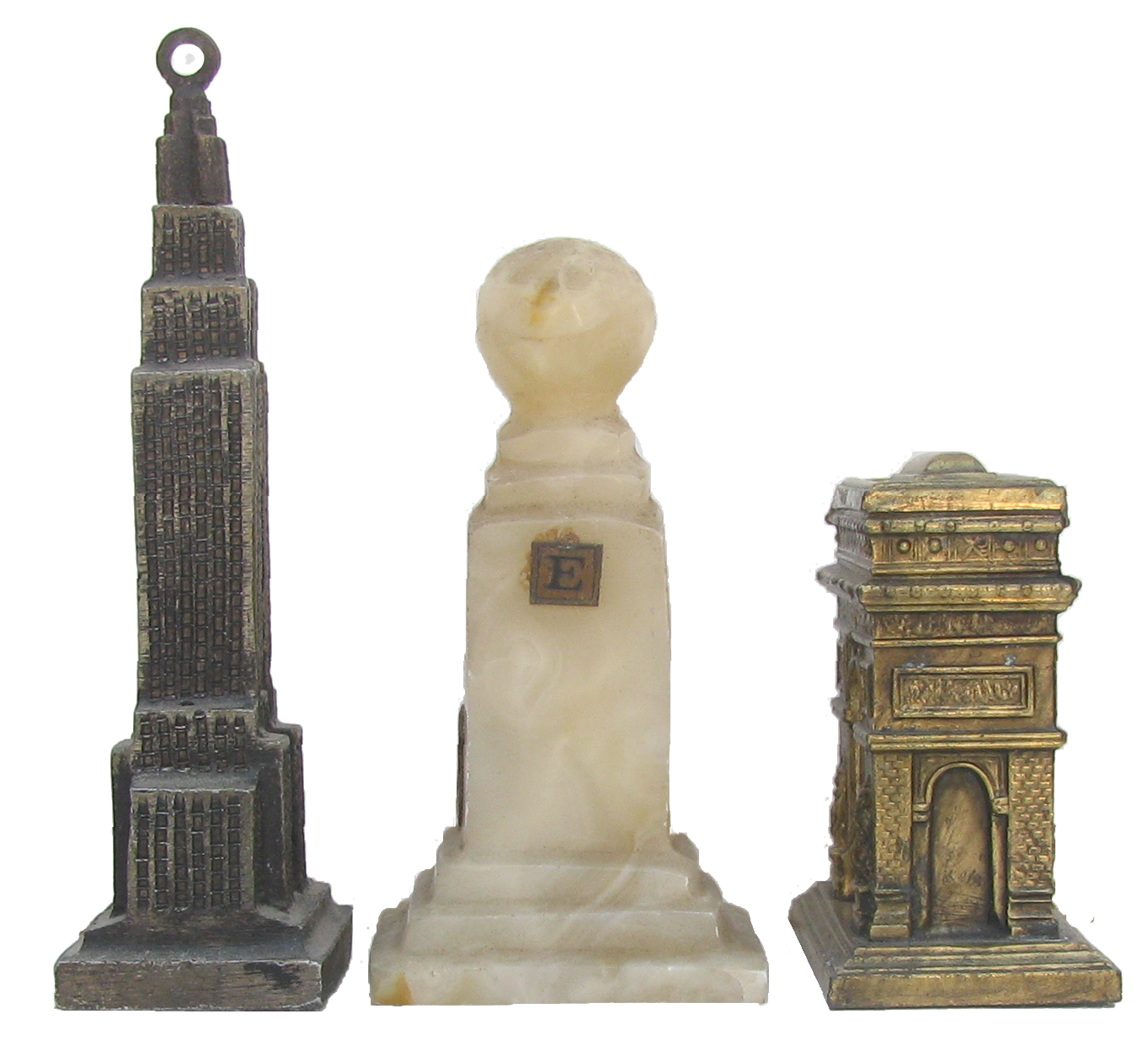 World Monument Souvenir Architectural Models, Set of 3