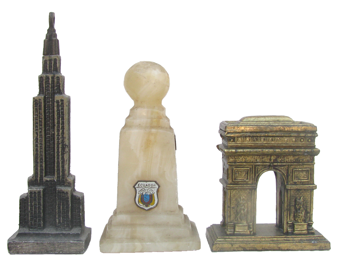 World Monument Souvenir Architectural Models, Set of 3