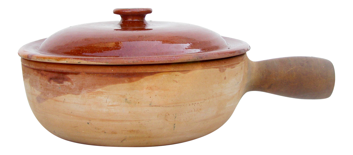 Traditional French Vallauris Terracotta Poelon / Saucepan