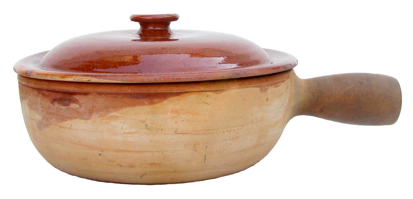 Traditional French Vallauris Terracotta Poelon / Saucepan