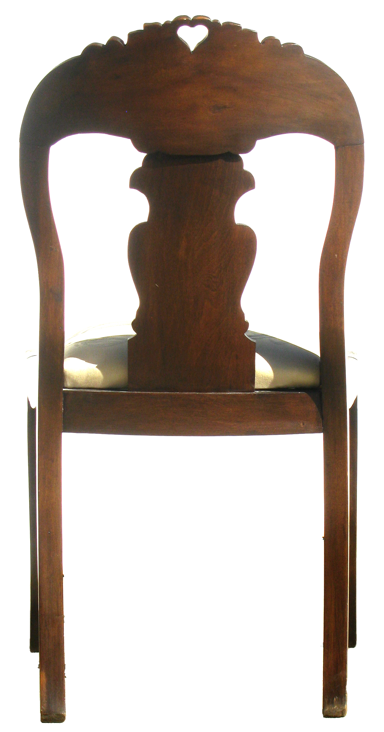 Victorian Mahogany Curved Back Accent / Parlor Chairs, Pair