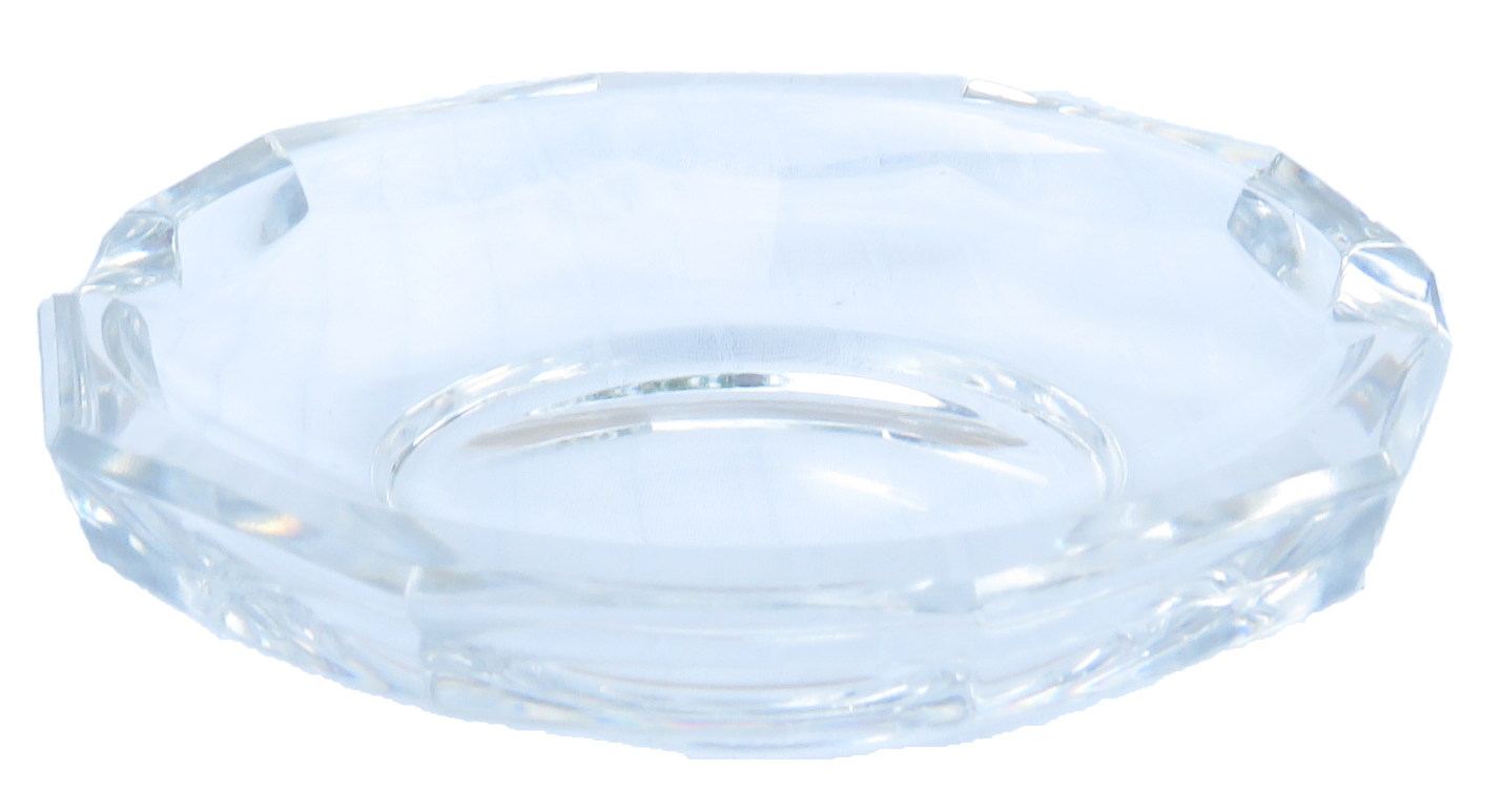 Vintage Val Saint-Lambert Crystal Bowls / Ashtrays, Set of 4